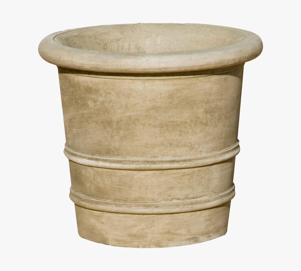 Lacey Cast Stone Planter | Pottery Barn (US)