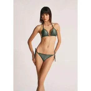 Biquini Morena Rosa Cortininha Ripple Detalhe Passante Verde M | OffPremium (BR)