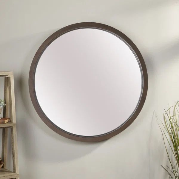 Round Solid Wood Wall Mirror | Wayfair North America