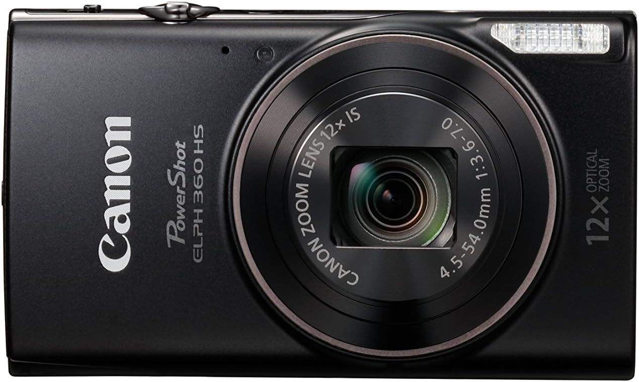 Canon PowerShot ELPH 360 Digital Camera w/ 12x Optical Zoom and Image Stabilization - Wi-Fi & NFC... | Amazon (US)