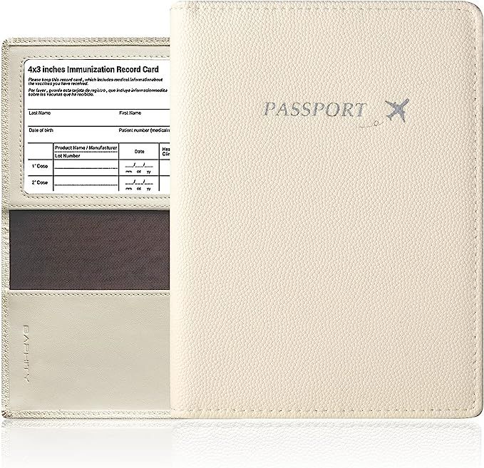 Genuine Leather Passport Holder Cover, Passport Holder Cover Wallet for Women, Ultra Slim Passpor... | Amazon (US)