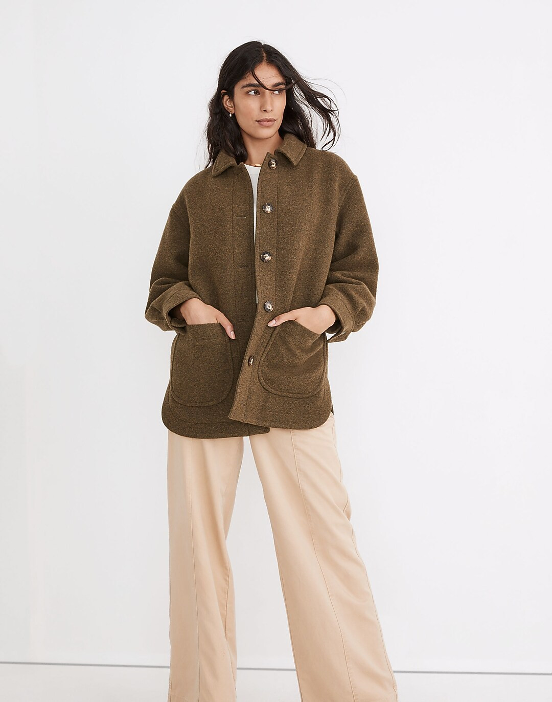 Brushed Belrose Shirt-Jacket | Madewell