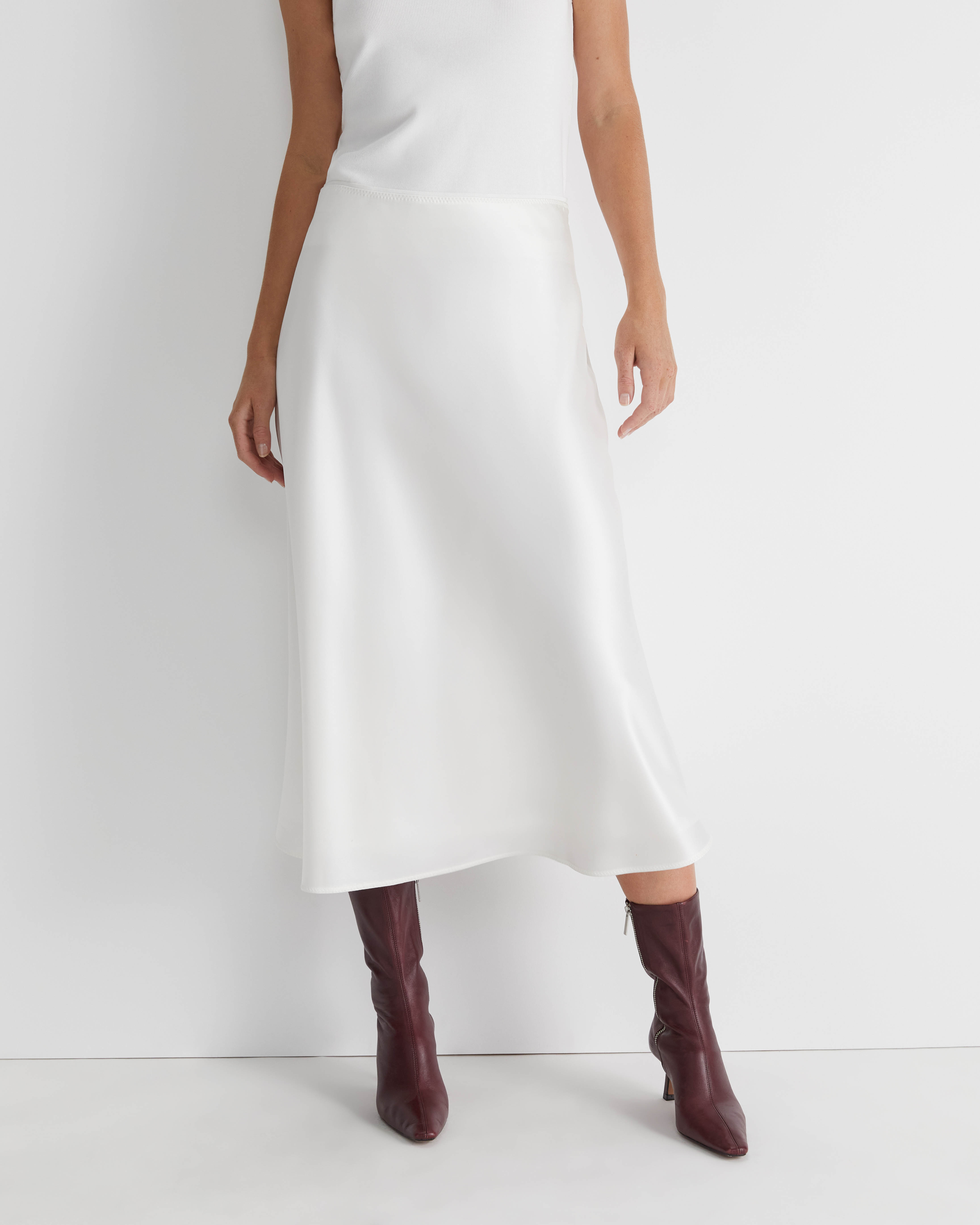 Charlotte Bias Slip Skirt | Sportscraft (Australia)