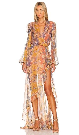 Vivian Gown in Ombre Summer Floral | Revolve Clothing (Global)