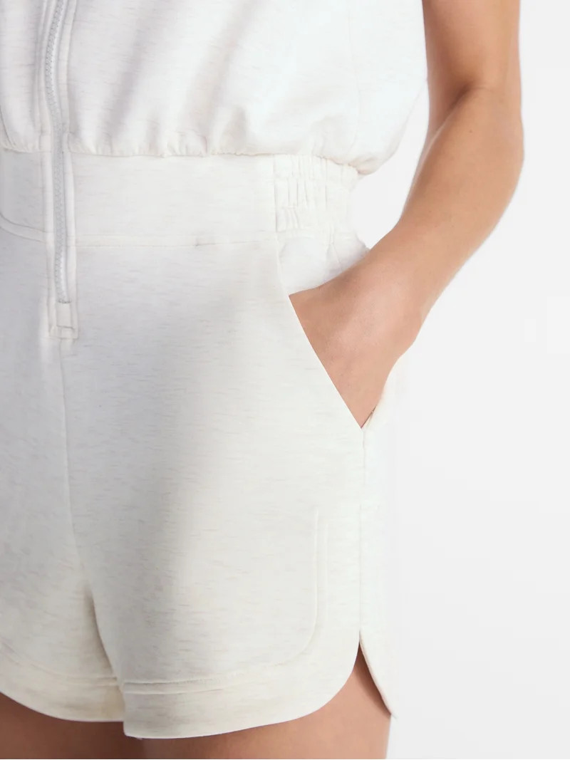 Avia Women's Scubaknit Romper, Sizes XS-4X | Walmart (US)