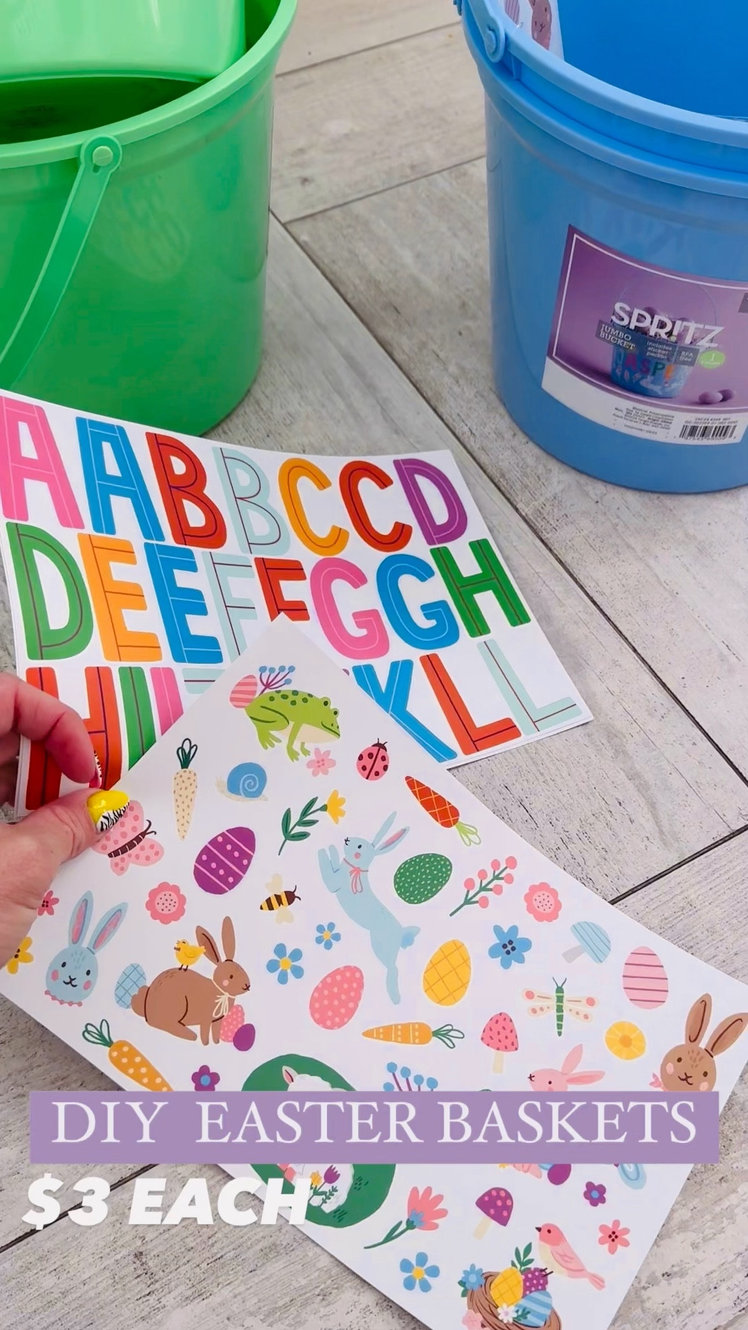 We’re on spring break for Easter this year, so I found these lightweight buckets that you can design yourself with stickers, since I’m having to travel with all of our Easter supplies.  

#EasterBaskets #Easter #Kids #Toddlers #EasterBasketideas #TargetFINDS #Under5


#LTKkids #LTKfamily #LTKfindsunder50