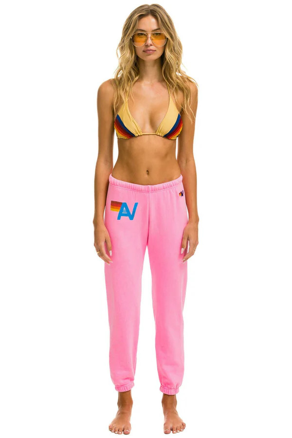 LOGO SWEATPANTS - NEON PINK | Aviator Nation