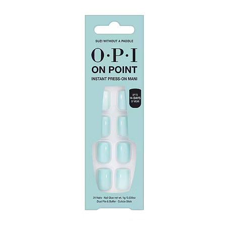 OPI Press Ons 10-pc. Nail Tip, One Size, Blue | JCPenney