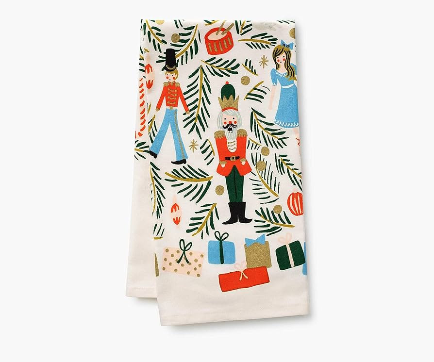 RIFLE PAPER CO. Christmas Tree Tea Towel, 28" L x 21" W, Introduce Holiday Spirit into Your Kitch... | Amazon (US)