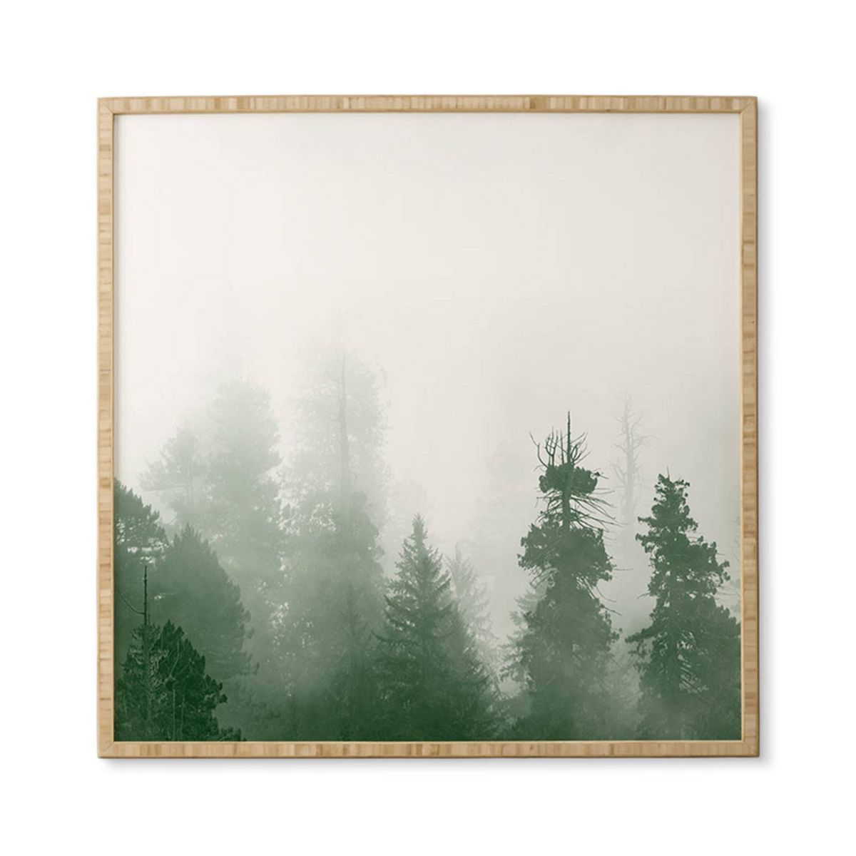 Nature Magick Forest Adventure Bamboo Framed Wall Art Green - Deny Designs | Target