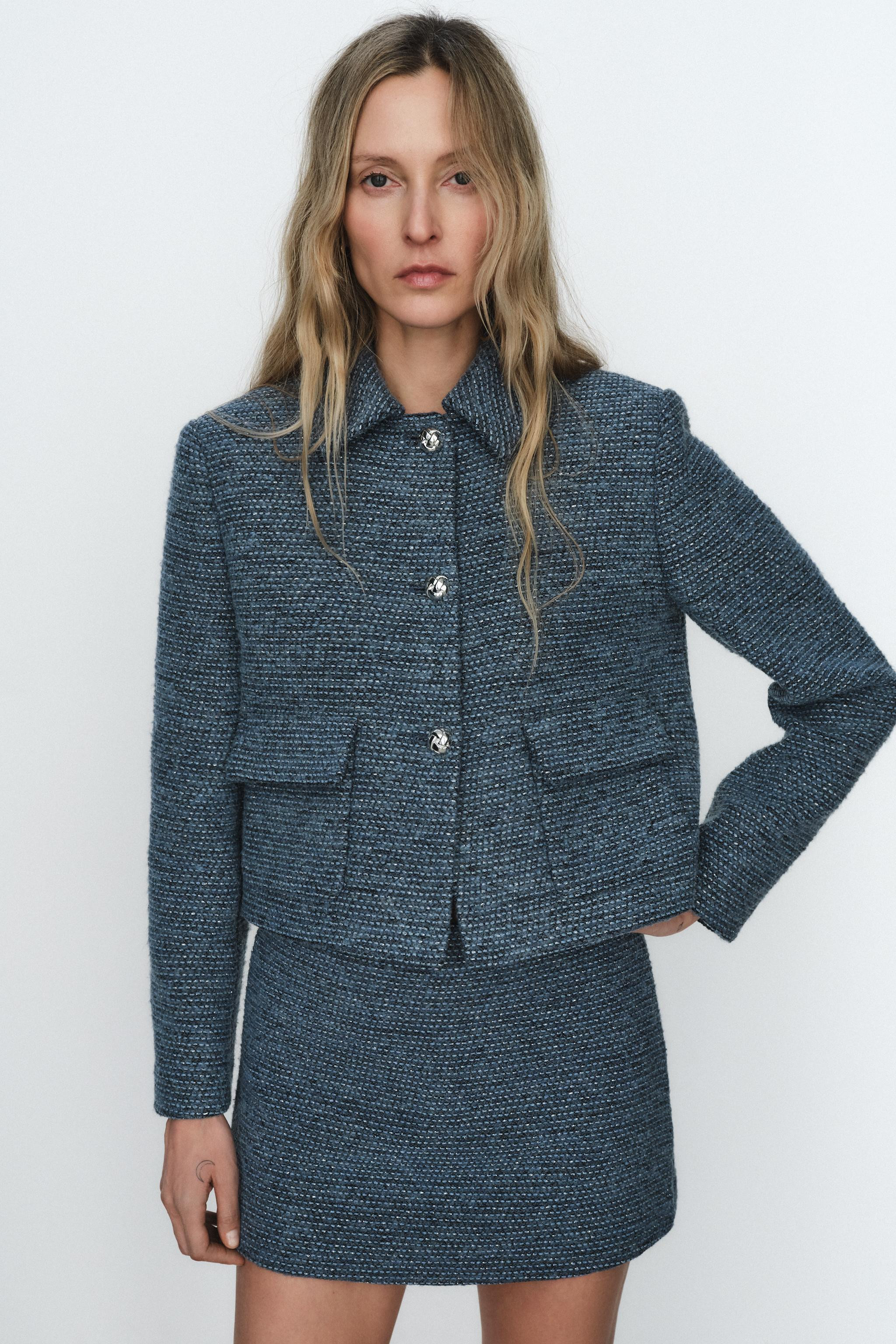 SHORT BOUCLÉ JACKET | Zara UK