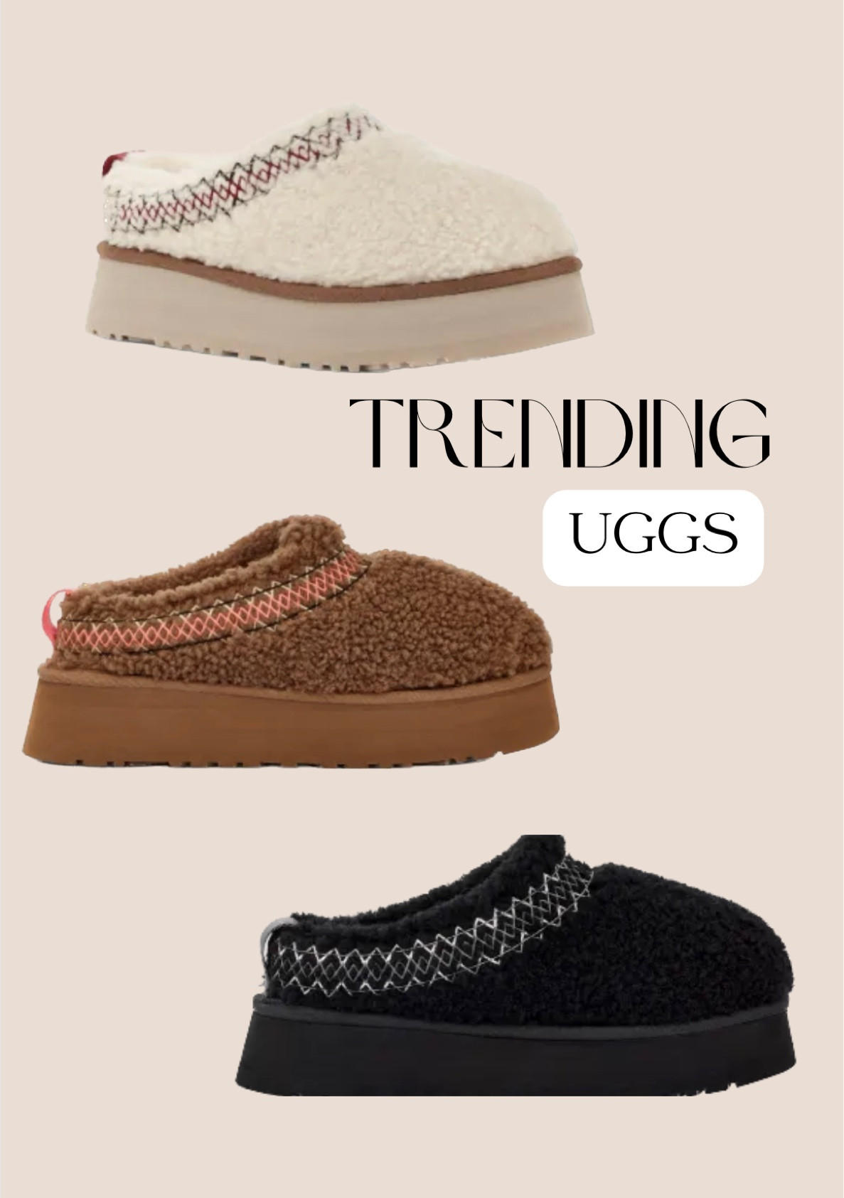 Curly Uggs for fall - size up! 😍🐻

Tazz 
Platform 
Slippers 

#LTKshoecrush #LTKSeasonal #LTKstyletip