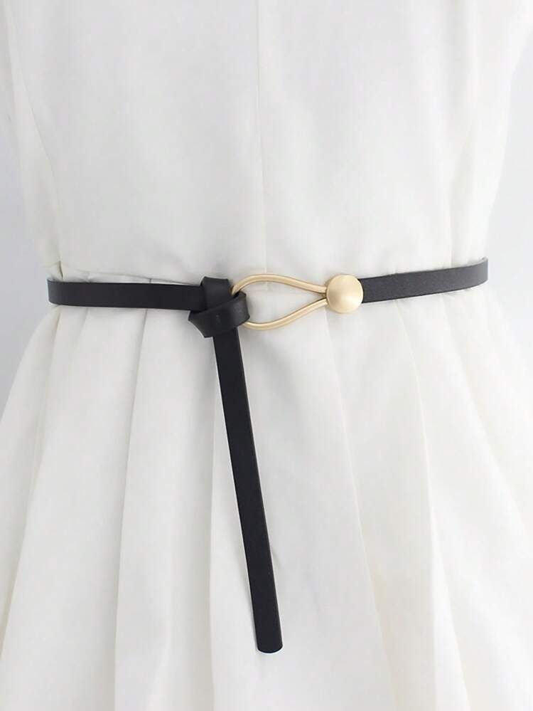 1pc Women Knot Decor Fashion Skinny Belt, For Dress Decoration | SHEIN