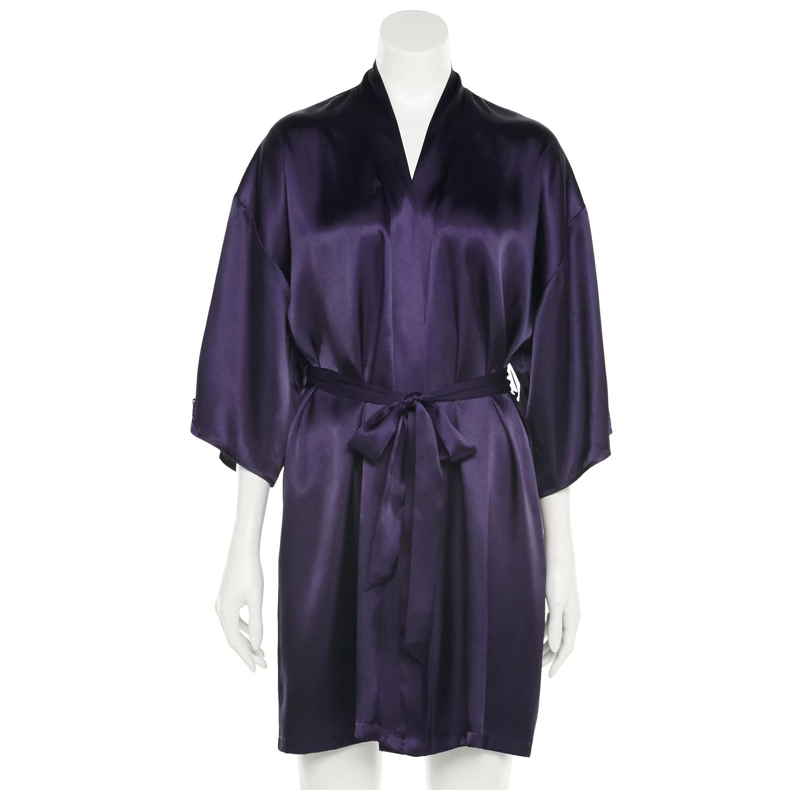 Women's Apt. 9 Wrap Robe, Size: XS, Drk Purple | Kohl's