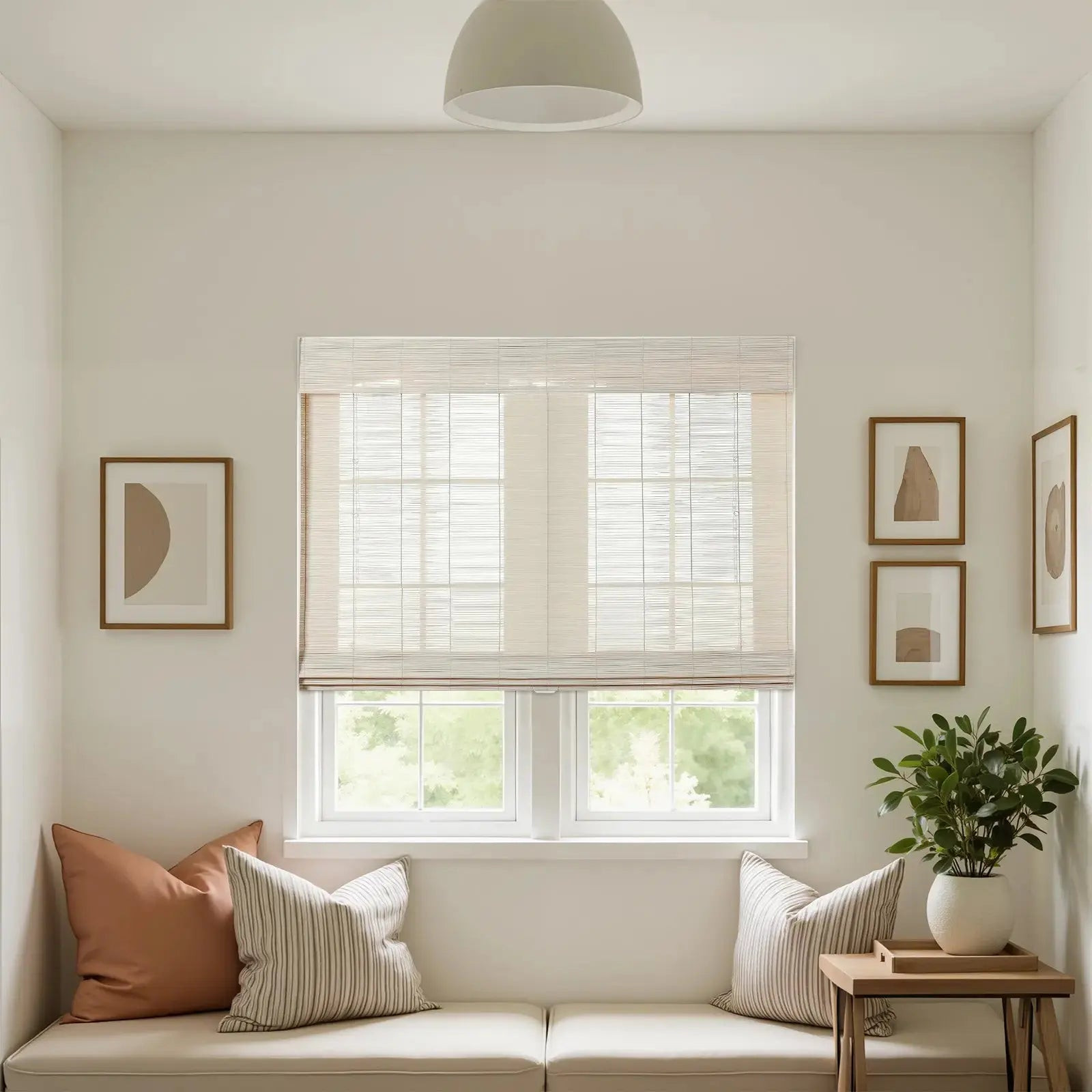 Sybil Bamboo Roman Shade Cordless | TWOPAGES