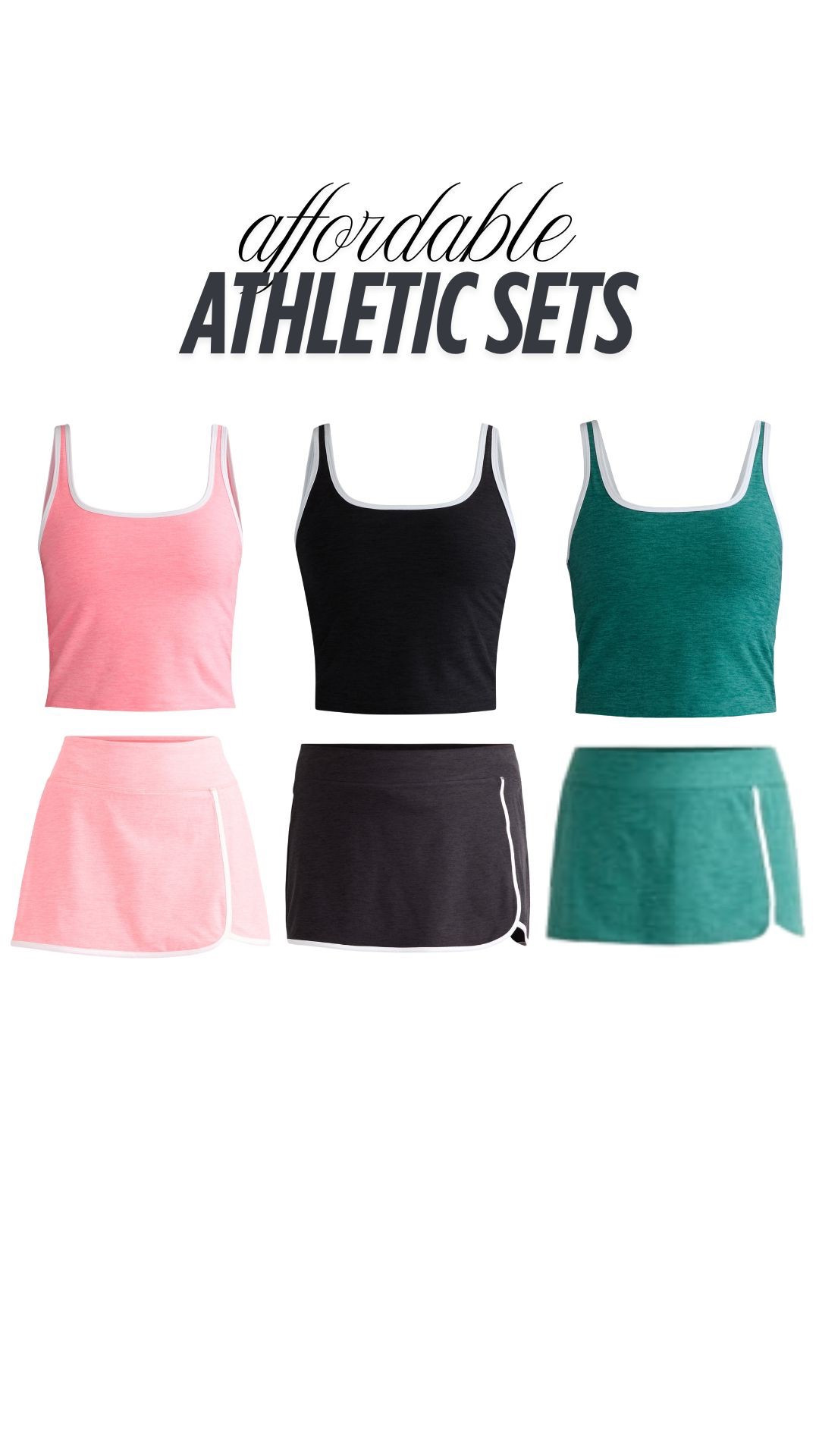 Athletic Sets under $22! 

I wear a Medium with this retailer. 
 
#athleticset #workoutwear

#LTKActive
