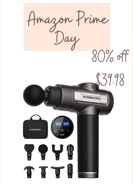 Massage Gun ,deep tissue percussion
massager for pain relief, silence handheld relaxation portable electric muscle massager 
***my hubby uses this daily!

80% off now $39.98
Normally $199
 

#LTKxPrimeDay #LTKsalealert #LTKunder50