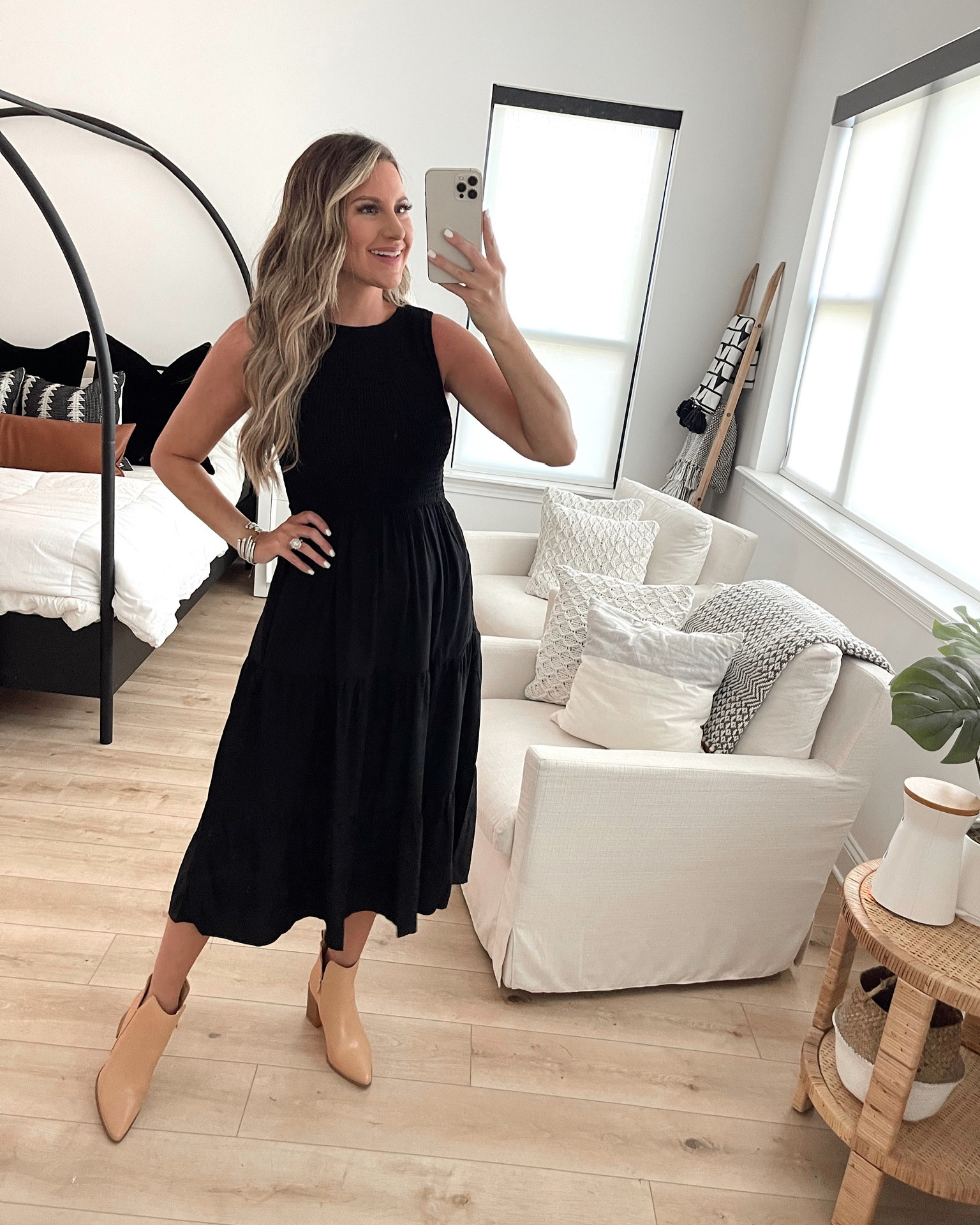 In a small midi dress for fall from Amazon - fits TTS.

#LTKunder50 #LTKstyletip #LTKSeasonal