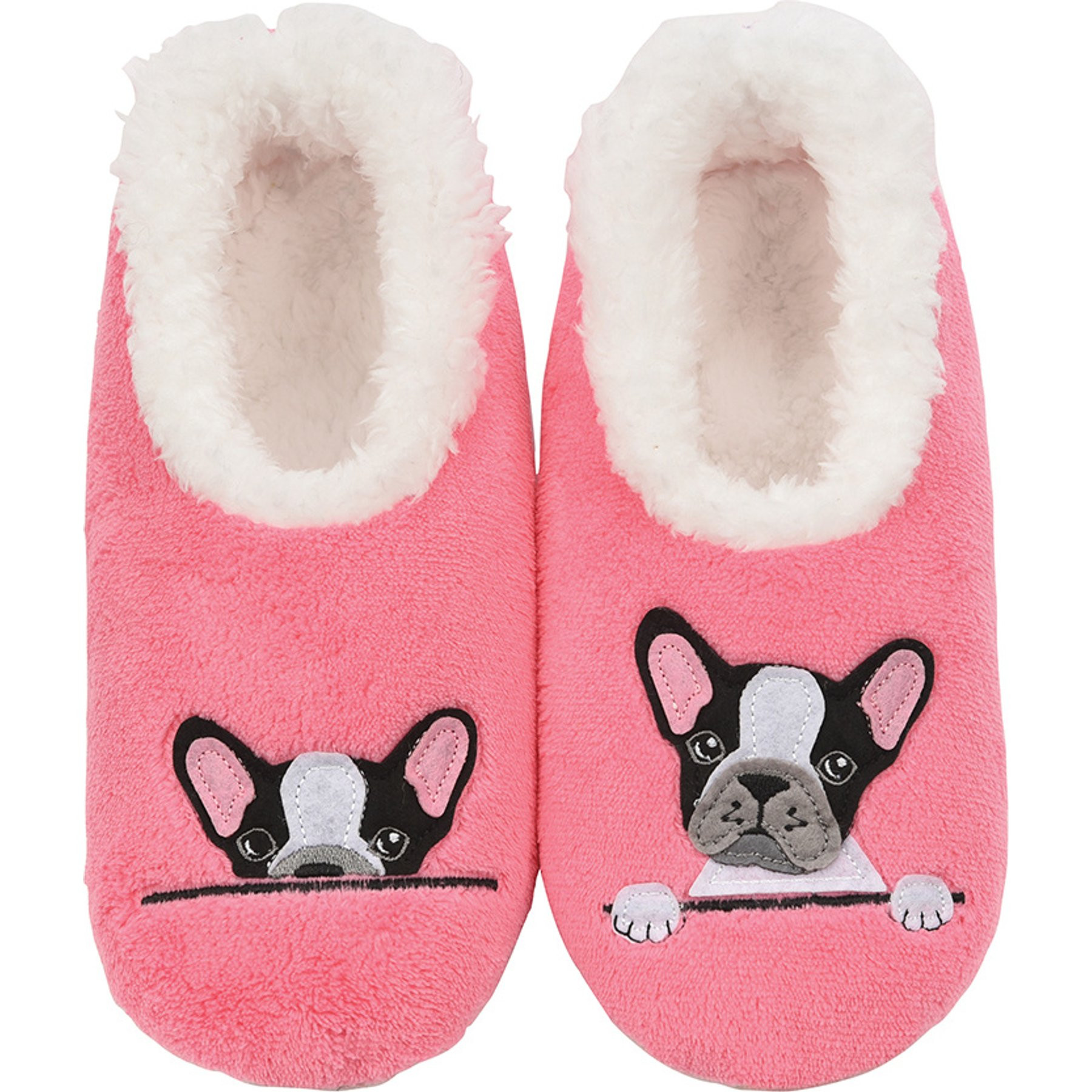 snoozies! Womens Frenchie Simply Pairables Slippers, Pink, X-Large | Chewy