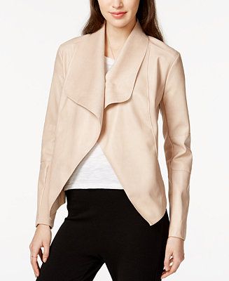 Bar III Mixed-Media Moto Jacket | Macys (US)