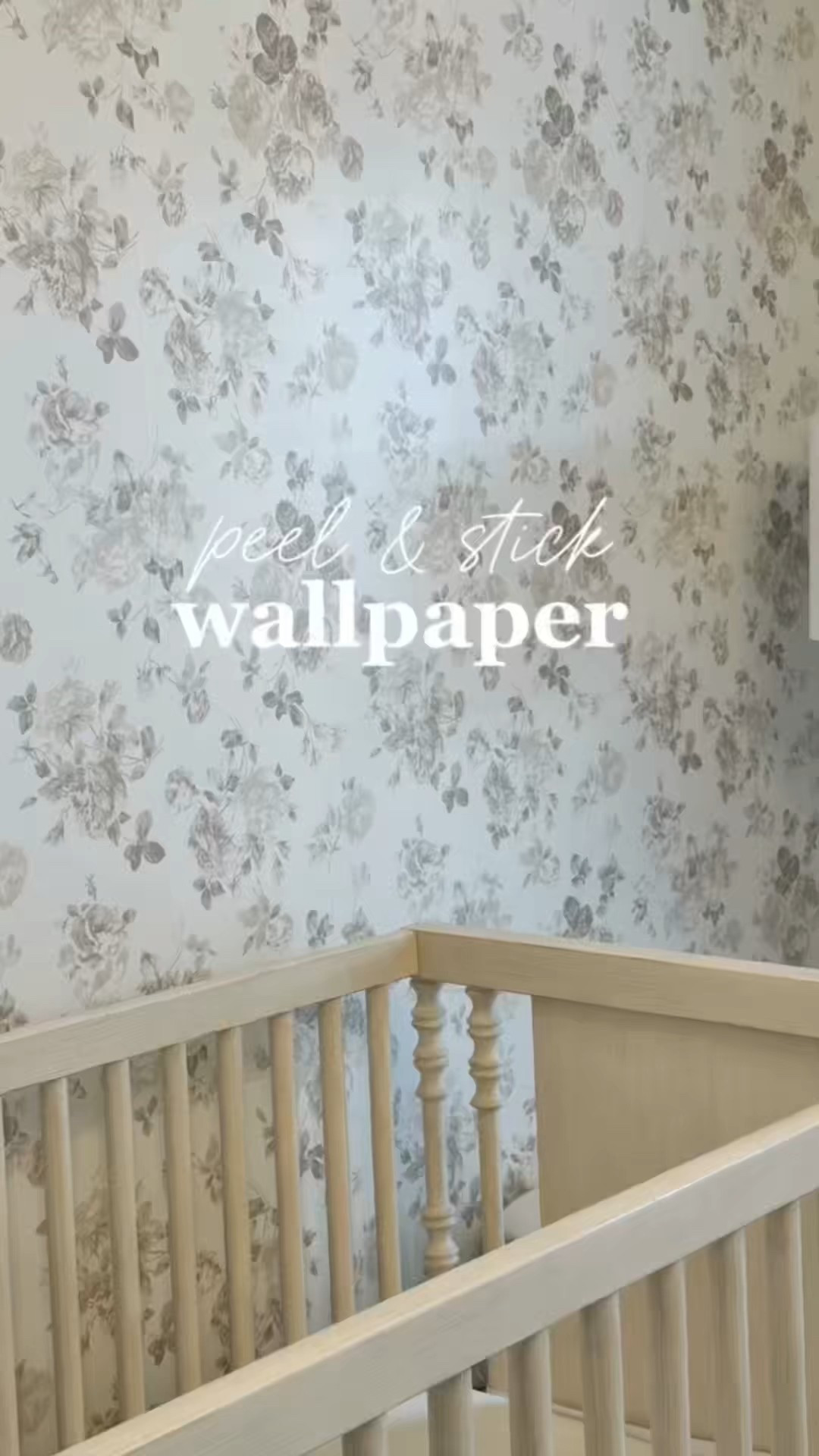 This peel & stick wallpaper from Wayfair truly makes this room! My daughters name is Rose so it was a must-have for us 🥹🌹 #peelandstick #peelandstickwallpaper #nurserydecor #neutralnursery #designinspo #girlnursery #girly #toddlergirlroom #floralwallpaper #nursery #LTKmom #aesthetic 