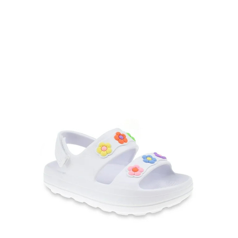Wonder Nation Toddler Girl Eva Floral Slide Sandals | Walmart (US)
