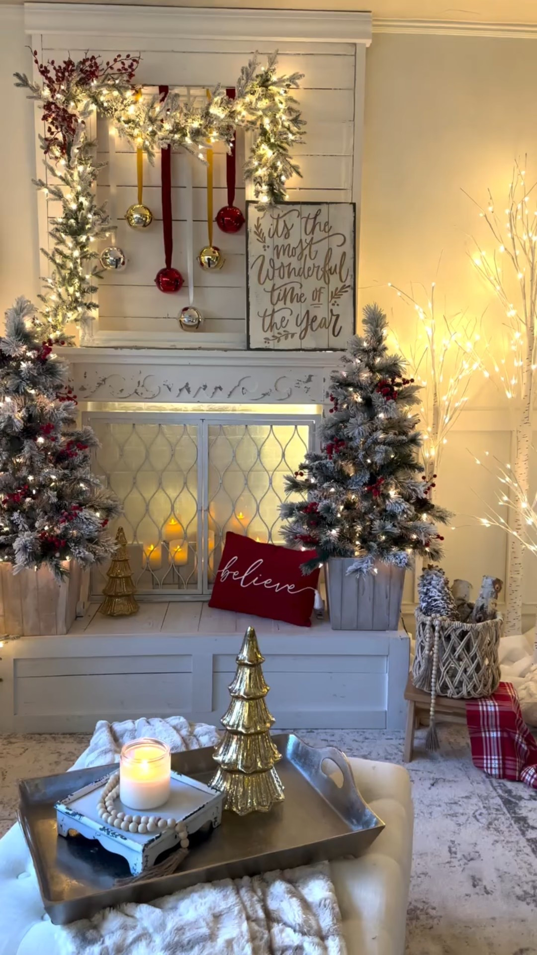 SOLD OUT LAST YEAR! Back in stock!! This look features a pair of 4’ Berry & flocked Ashcroft trees from @hautedecor_ and hanging shiny gold, silver & red XL bells. What do you prefer more - the pair of trees or the bells? Happy Wednesday friends!

Christmas decor
Amazon Christmas
Holiday reels
Decoration ideas
Interior Decorating
Luxury Lifestyle
Black Friday
Cyber Monday

#ad #amazon #amazonfinds #christmasdecor #christmastree #christmastime #itsthemostwonderfultimeoftheyear #glamchristmas #glamchic #farmhousechristmas #farmhousechristmasdecor #flockedtree #flocked #christmastree

#LTKHome #LTKSeasonal #LTKHoliday