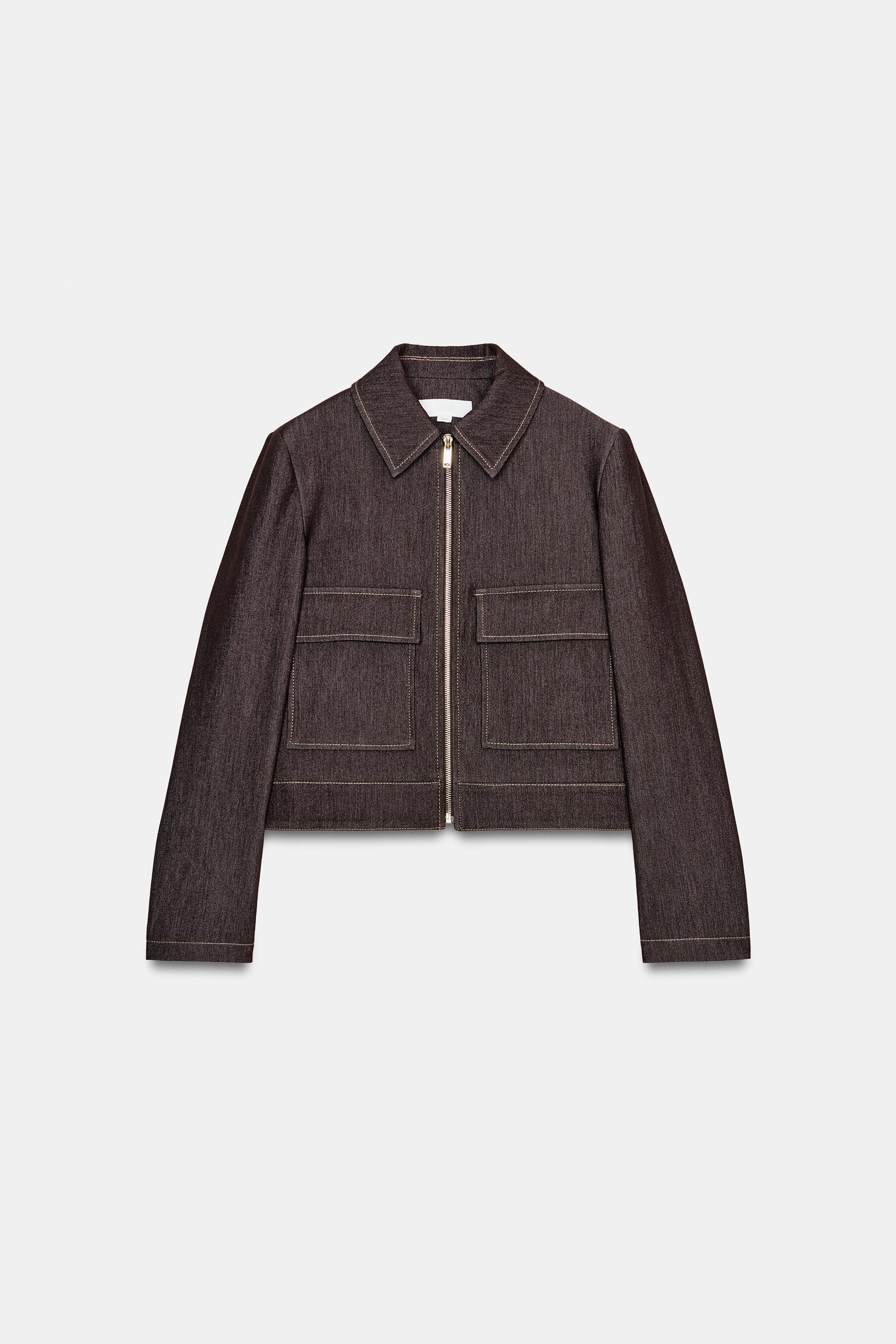SHORT JACKET WITH LAPEL POCKETS | Zara Canada