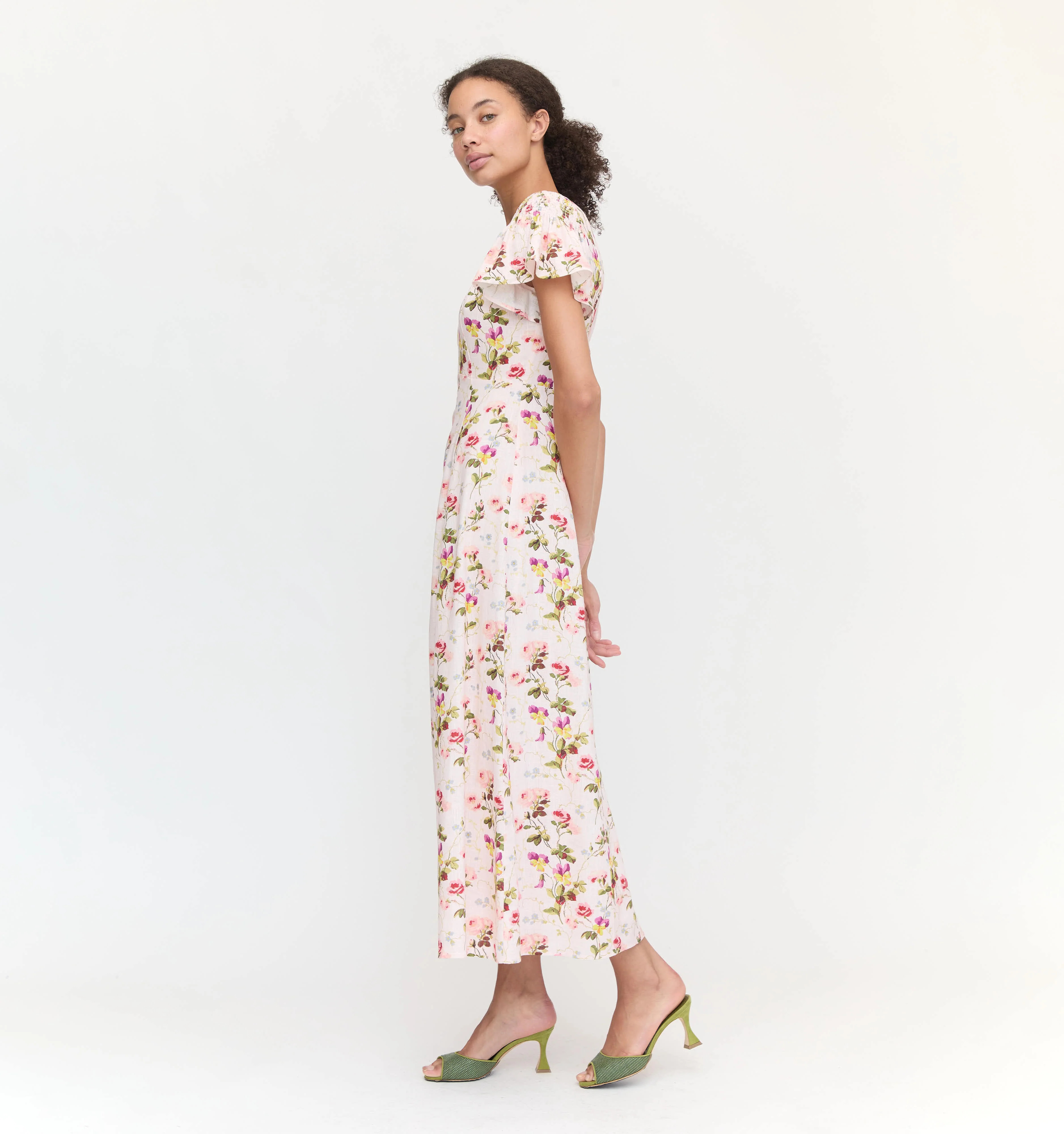 The Dominique Dress - Pink Bluebonnet | Hill House Home US