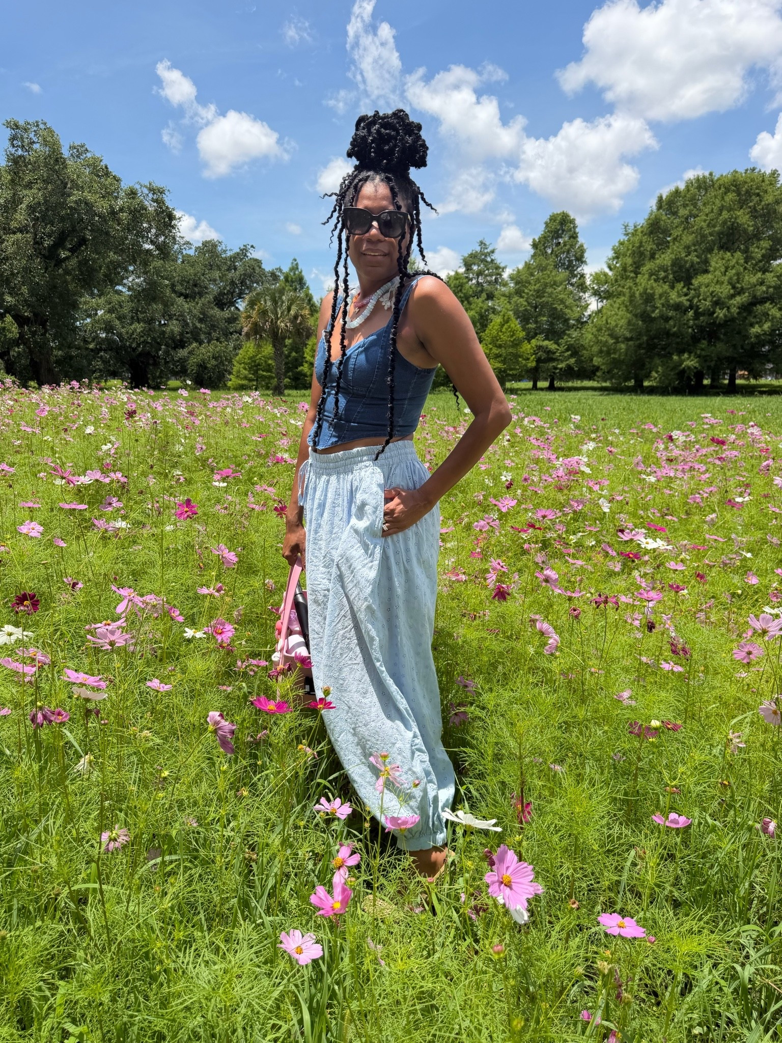 Light blue floral with pants +
Jean shirt +
Blue necklace

#LTKdayinmylife #LTKmomlife #LTKSeasonal