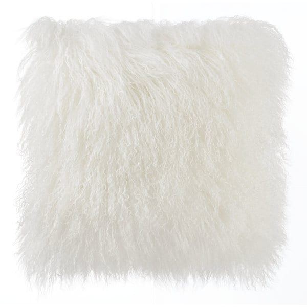 White Tibetan Sheep 16-inch x 16-inch Throw Pillow | Bed Bath & Beyond