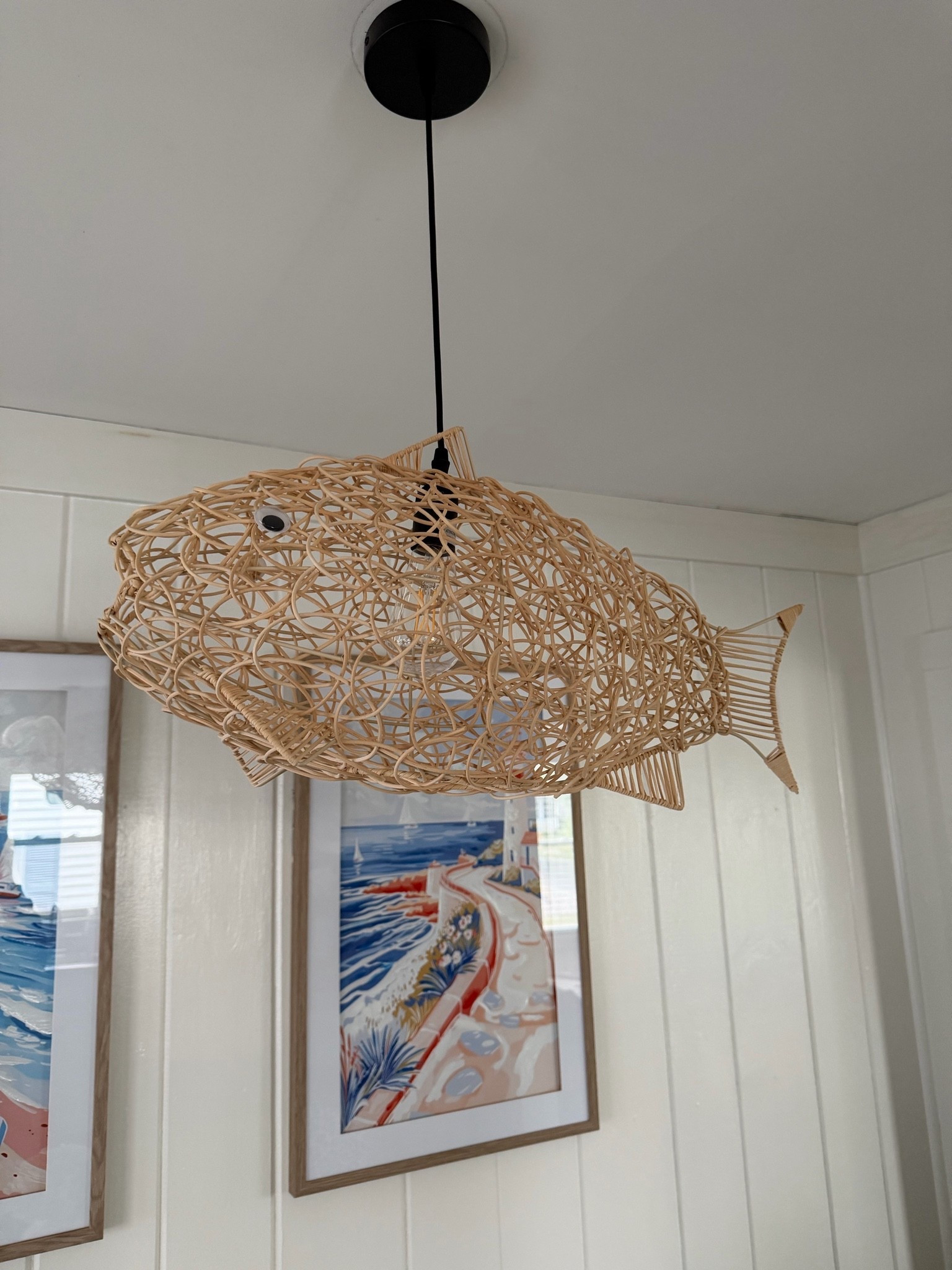 If you love warm, organic interiors, this handwoven bamboo pendant is such a beautiful find. 🤍 The natural rattan texture adds the perfect touch of coastal, boho, and modern farmhouse charm, and the adjustable cord makes it easy to style over a kitchen island, dining table, or reading nook.

#LTKHome