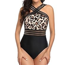 Tempt Me Women Crisscross One Piece Swimsuit Tummy Control Bathing Suit Front Crossover Swimwear | Amazon (US)