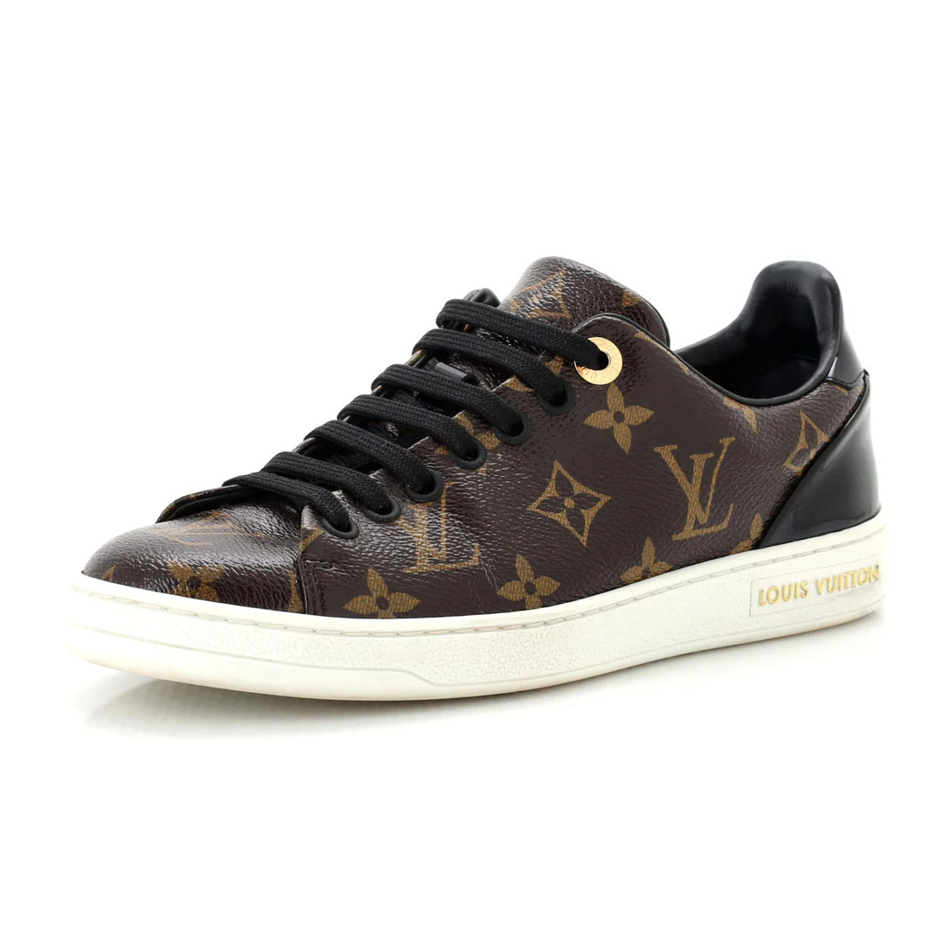 Women's FrontRow Sneakers Monogram Canvas with Patent | Rebag
