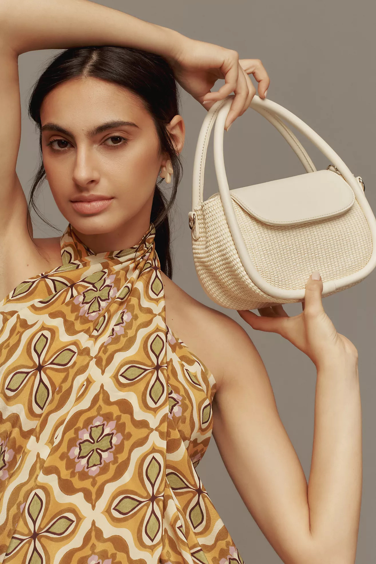 Day to Night Raffia Handbag | Anthropologie (US)