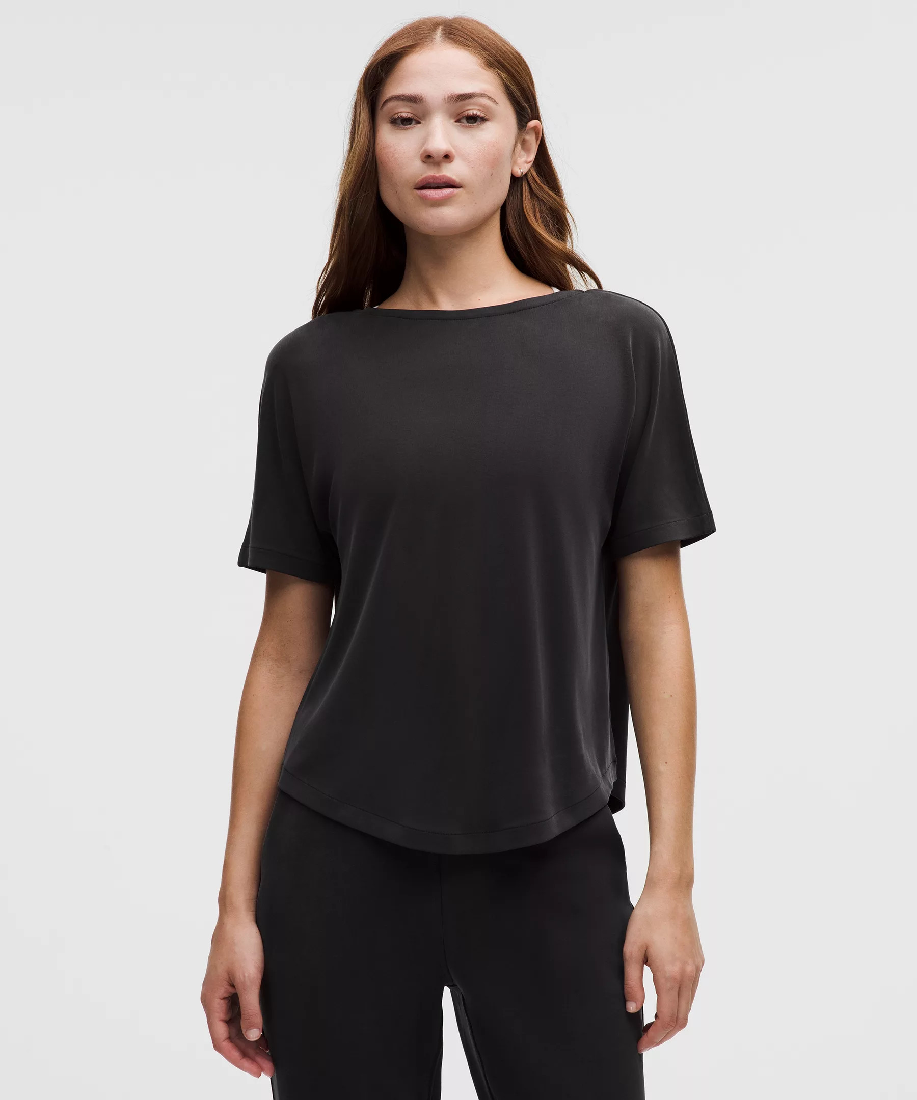Drapey Softstreme Boatneck Short-Sleeve Shirt | lululemon (CA)