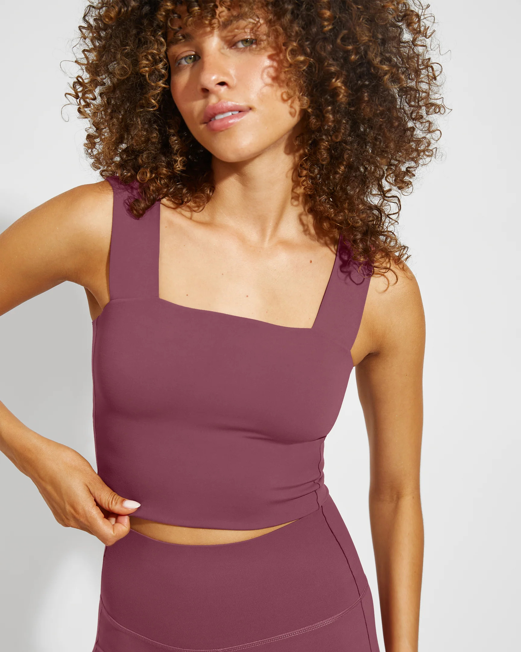 Frame Top - Brown Active Top | Left on Friday