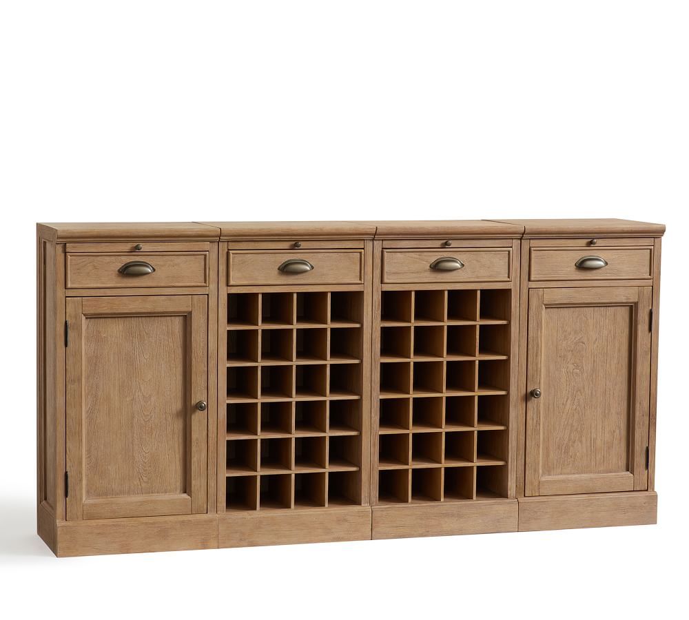 Modular Bar 72” Buffet With Double Wine Grid | Pottery Barn (US)