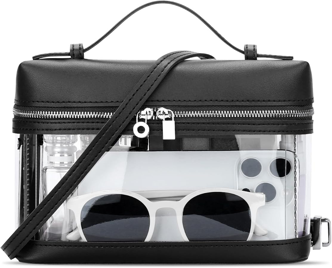 KKXIU Clear Crossbody Bags for Women Purses for Concerts Sports | Amazon (US)