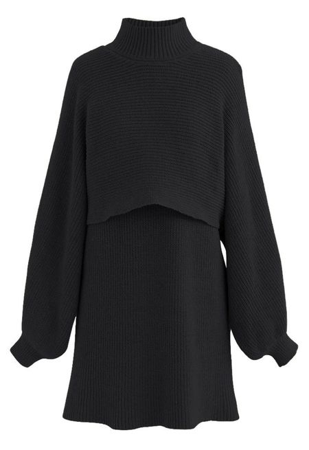 Black sweater dress, winter outfits, holiday outfits, sweater 

#LTKSeasonal #LTKfindsunder100 #LTKstyletip