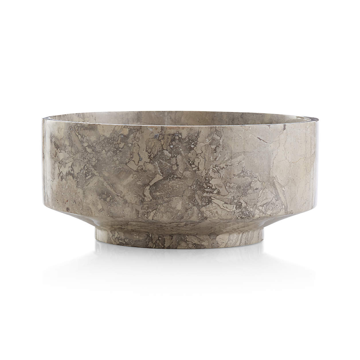 Flint Grey Marble Bowl + Reviews | Crate & Barrel | Crate & Barrel