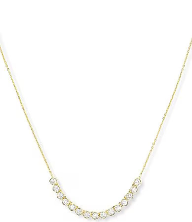 Melinda Maria Baroness Tennis Chain Collar Necklace - Gold | Dillard's