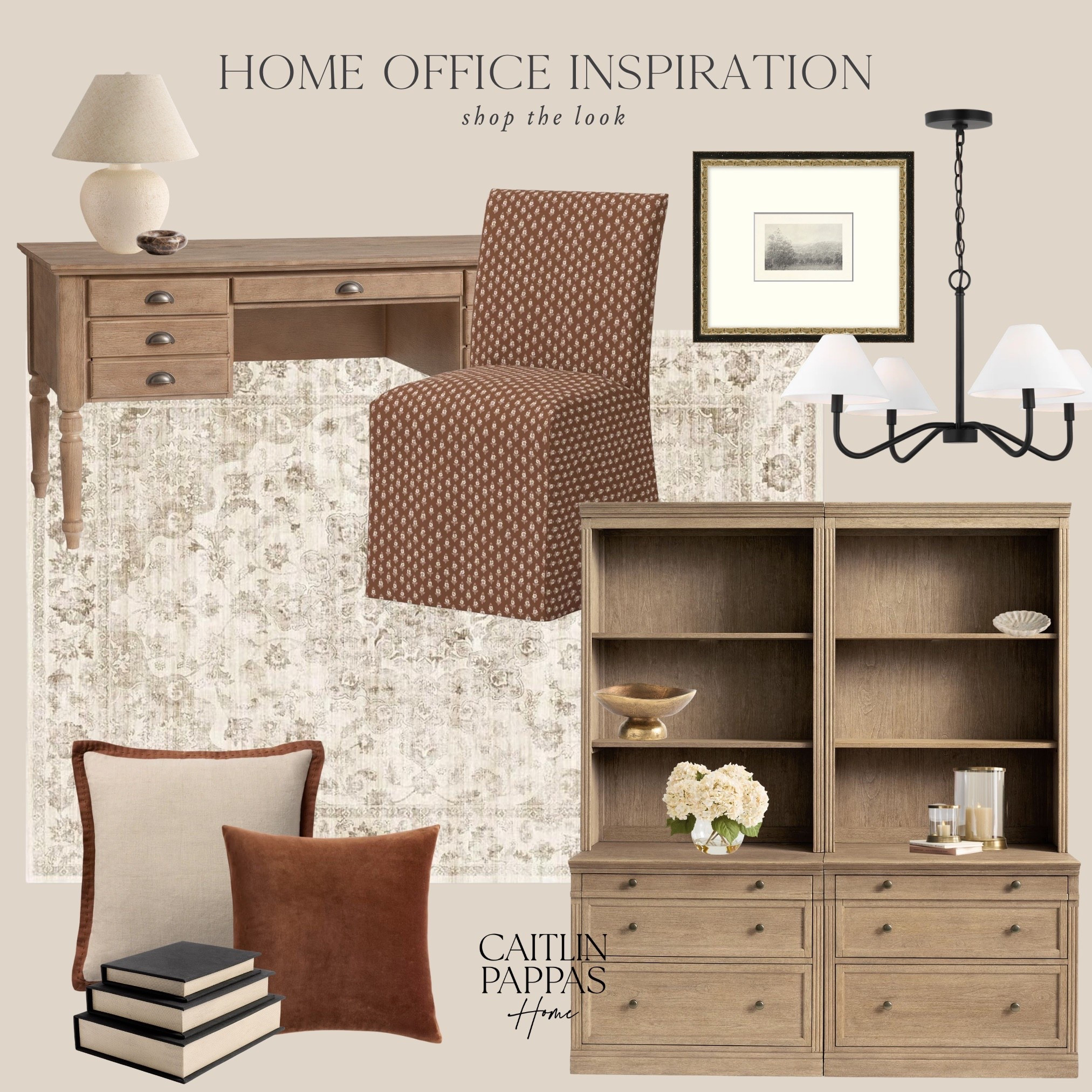 Home office inspiration 🖤 Loving these moody, neutral furniture and decor finds for a work from home space. Neutral home, home mood board, working from home, moody home inspiration 

#LTKHome