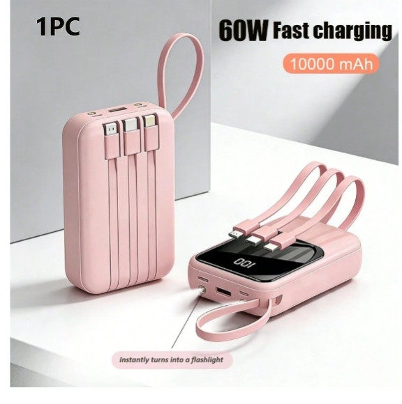 The ultimate cute & functional travel essential! 💖 This GAWFOLK 10,000mAh magnetic power bank is a total lifesaver. It has 3 built-in fast cables, an LCD display to check your battery %, and 22.5W fast charging so you never have to carry extra cords again. Works with iPhone 13-16 and Android! Tap to shop directly!#LTKtech #LTKtravel #LTKfinds #LTKunder50 #AmazonFinds #TravelEssentials #PinkAesthetic #TechAccessories #EverydayEssentials #MagSafe #PowerBank #ShopTheLook #LTKstyletip 

 #LTKgrwm #LTKvlog #LTKTravel