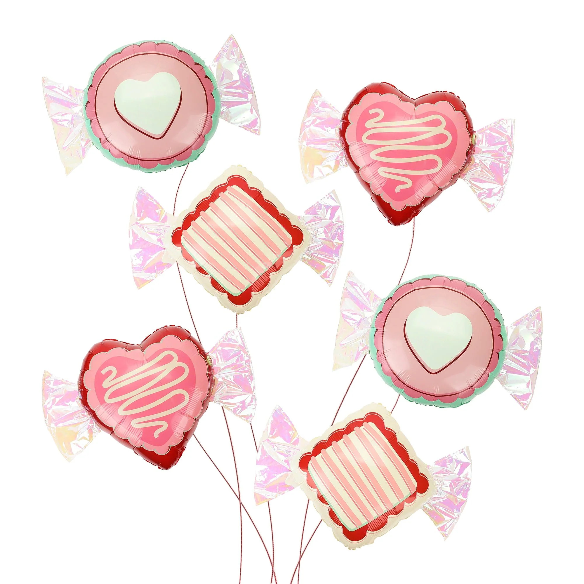 Valentine's Candy Heart Balloons (set of 6) | Packed Party