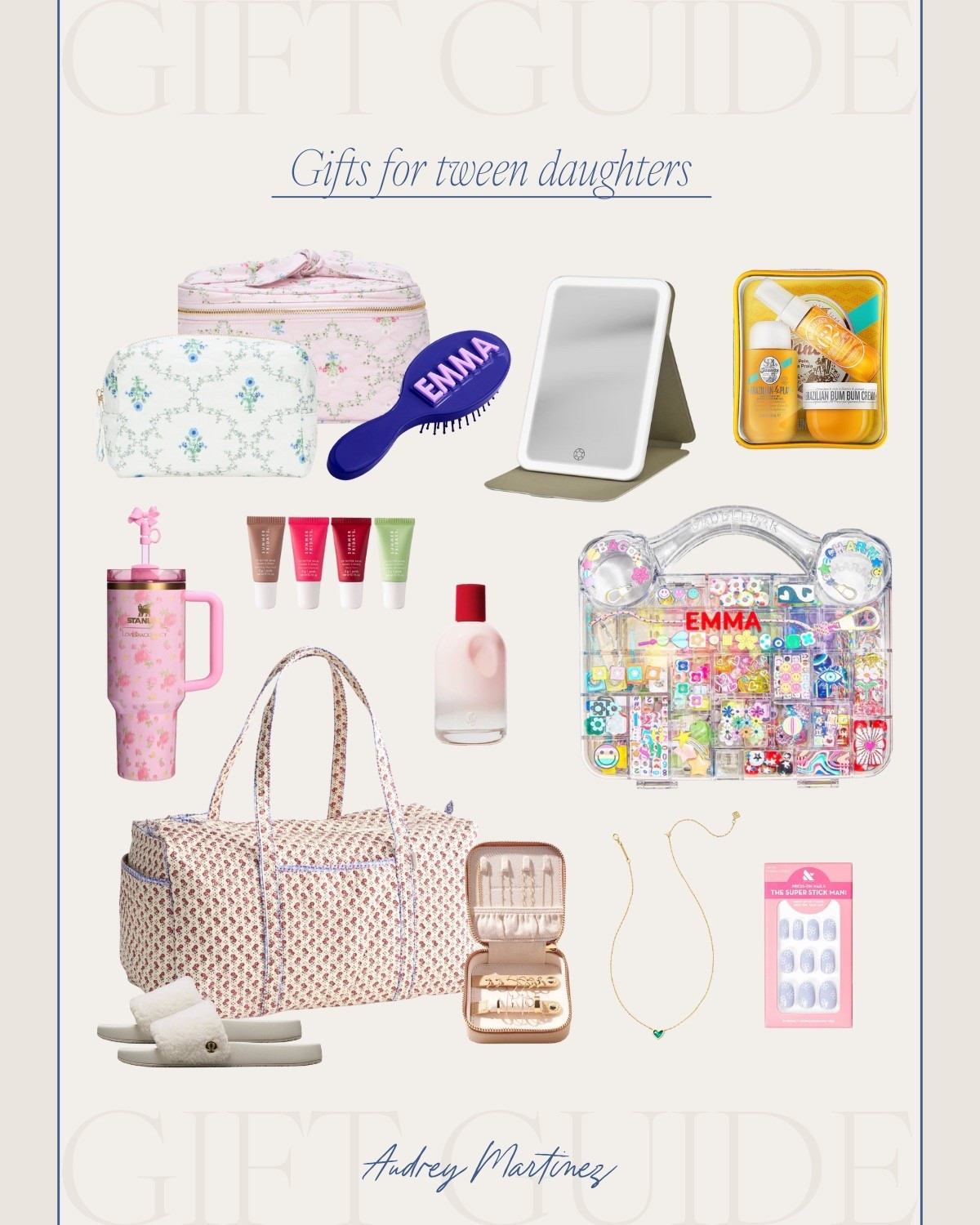 GIFT GUIDE | HOLIDAY 2025 🎁✨

for the tween girls — fun, trendy, and a little bit grown-up ✨ these picks are perfect for the girls who are starting to find their own style!!!💕

– travel must-haves
– fun beauty + accessories

tween gift guide, gifts for girls, christmas gifts for tweens, holiday gift ideas, amazon tween finds, cozy gifts, cute accessories, teen girl gifts, stocking stuffers, holiday shopping

#LTKKids #LTKGiftGuide #LTKHoliday