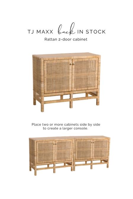 Rattan cabinet is in stock! Pair 2 or more together for a larger console. Perfect for toy storage!

Affordable home decor, neutral home, interior decor, console table

#LTKstyletip #LTKhome