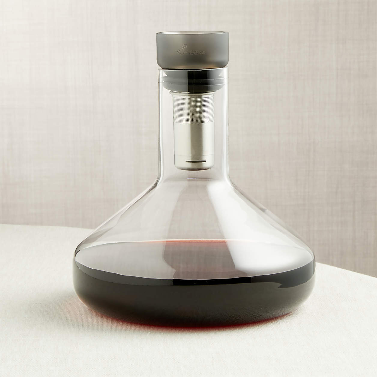 Rabbit Pura Aerating Decanter + Reviews | Crate & Barrel | Crate & Barrel