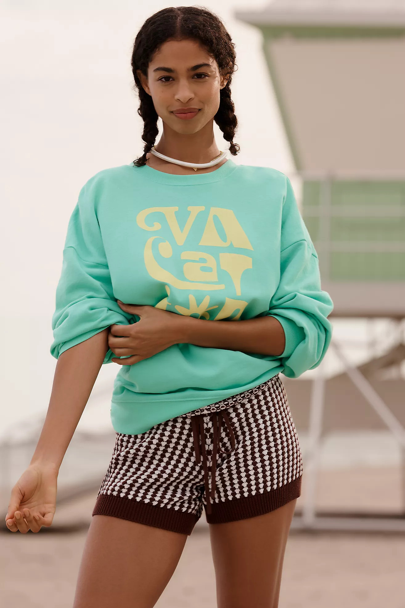 Celandine Crew-Neck Oversized Sweatshirt | Anthropologie (US)