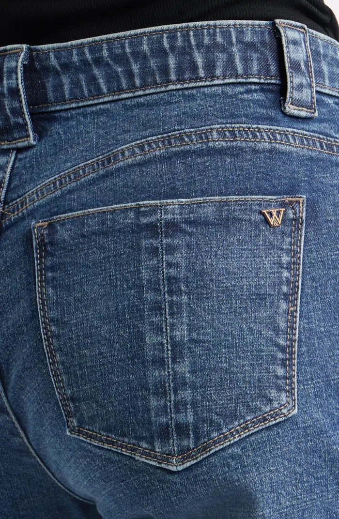 Wit & Wisdom Frayed High Waist Ankle Straight Leg Jeans | Nordstrom | Nordstrom